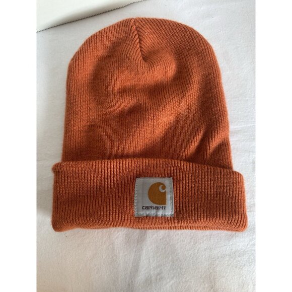 NEW Carhartt Knit Cuff Beanie Toboggan NWOTOrange - Picture 1 of 2